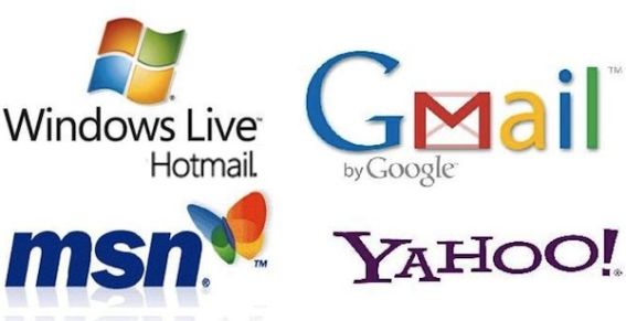 Logos-Gmail-Hotmail-MSN-Yahoo