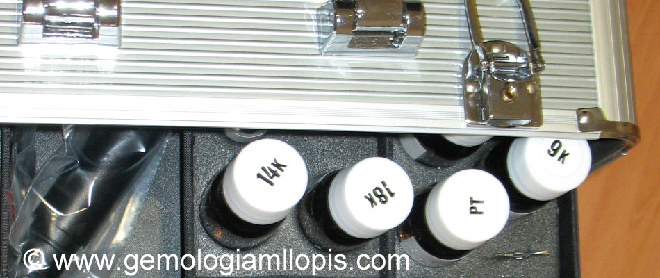 Maleta laboratorio gemologico