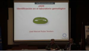 El vicepresidente del IGE, don José María Reguera-Sevil Pérez, presentando a nuestro compañero José Manuel Rubio
