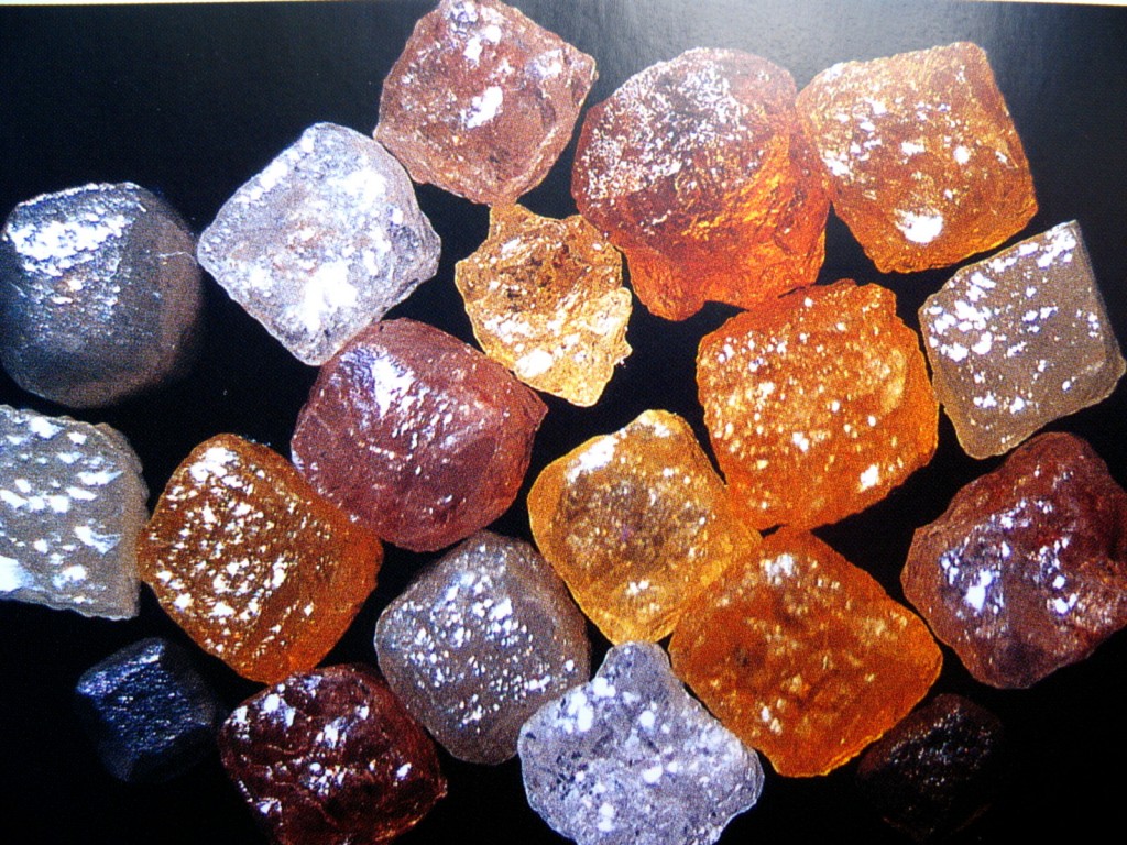 Diamantes en bruto "shapes"