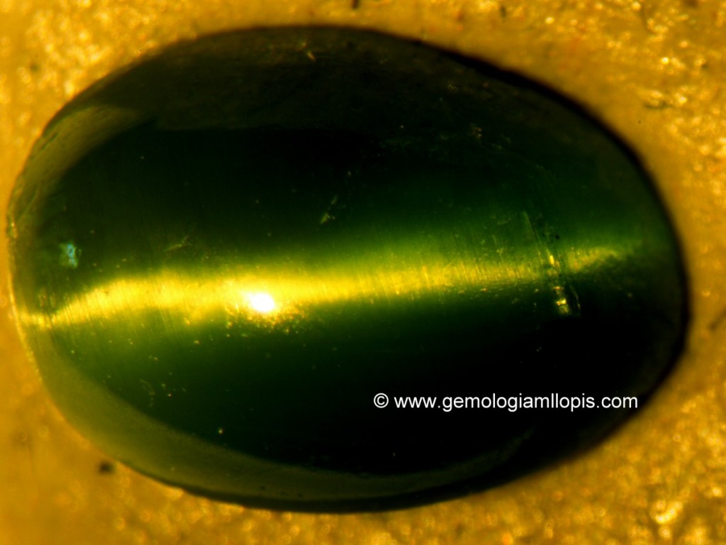 Diópsido ojo de gato