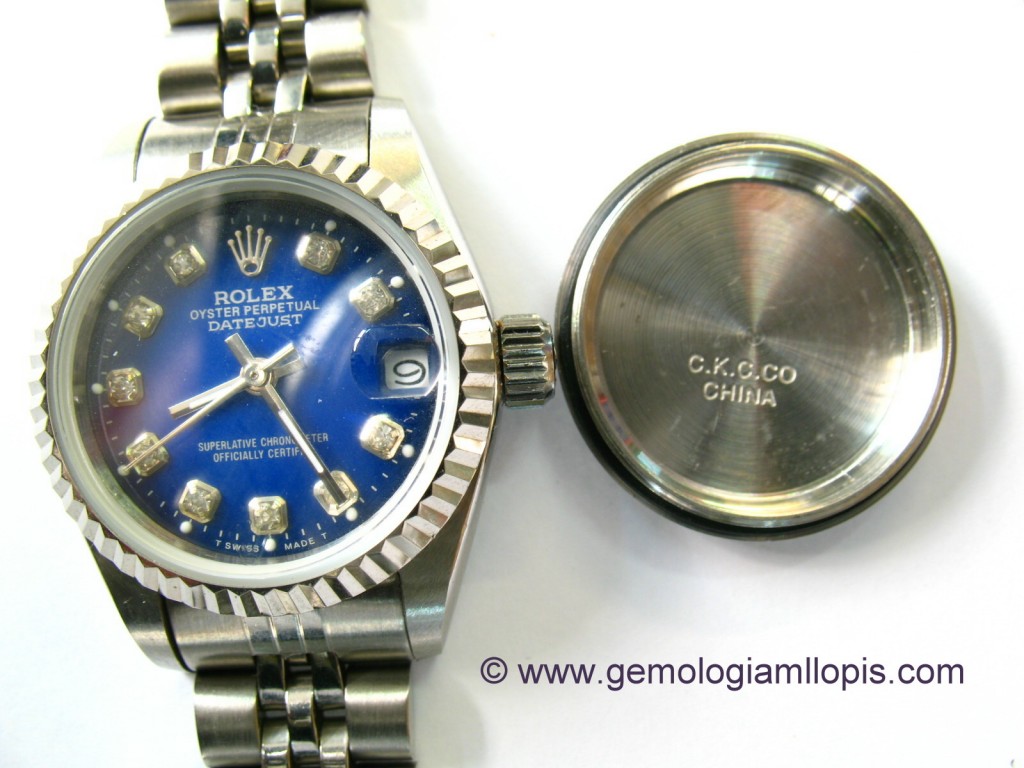 Rolex falso fabricado en China