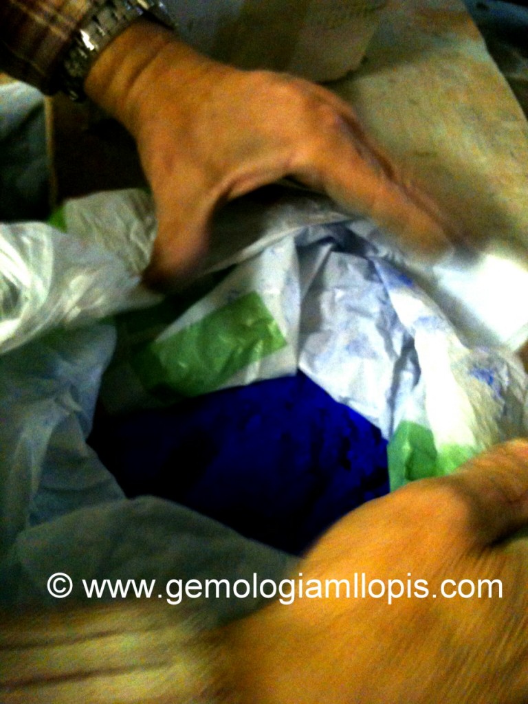 Polvos colorantes para azurita y lapislázuli de imitación