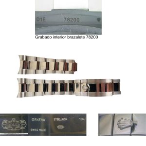 Detalles de una réplica de brazalete Rolex que hacen que nos confunda con el original