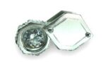 Colgante lupa miniatura de plata