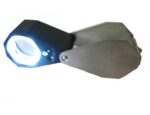 Lupa triplete 10X con luz led