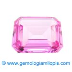 Zafiro rosa sintético