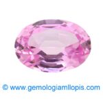 Zafiro rosa sintético