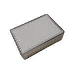 Caja de plástico transparente rectangular