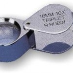 Lupa 10x acromática aplanática Rubin