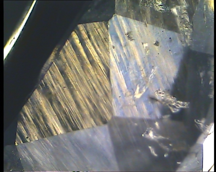 aspecto columnar de las lamelas de macla. camposcuro 39x