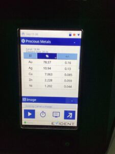 Proporción metales XRF