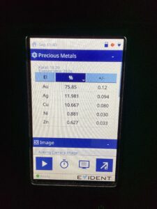 Proporción de metales XRF