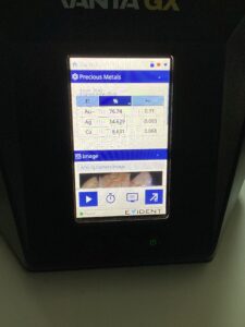 Proporción de metales XRF